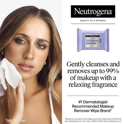 Neutrogena® Night Calming Makeup Remover Ultra-Soft Micellar Wipes, 25 Count - US 1535