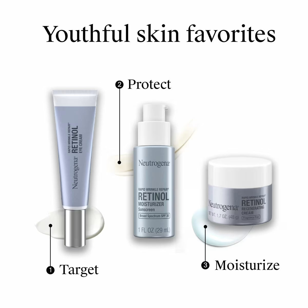 Neutrogena® Rapid Wrinkle Repair Retinol Moisturizer with Sunscreen Broad Spectrum SPF 30, 1 Fl. Oz - US 7326