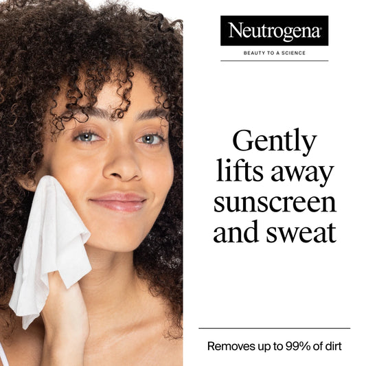 Neutrogena Gentle Cleansing Wipes, Ultra-Soft Micellar Wipes, Fragrance Free, 25 Count - US 1711