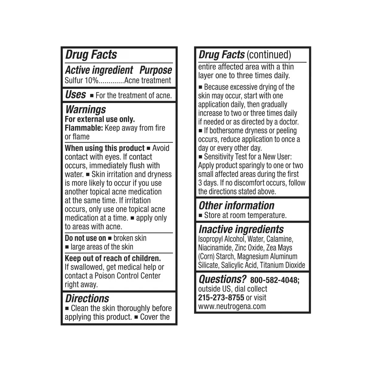 Neutrogena® Stubborn Acne Spot Drying Lotion, 1.0 Fl. Oz - US 1358