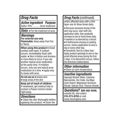 Neutrogena® Stubborn Acne Spot Drying Lotion, 1.0 Fl. Oz - US 1358