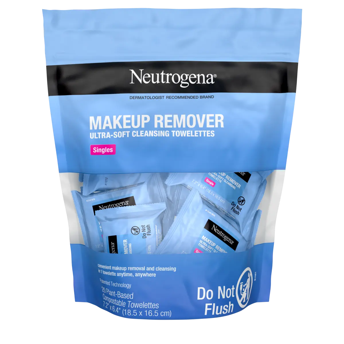 Neutrogena® Makeup Remover Cleansing Towelette Singles, 20 Count - US 7316