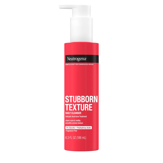Neutrogena® Stubborn Texture Acne Cleanser, Salicylic Acid, 6.3 Fl. Oz - US 1954
