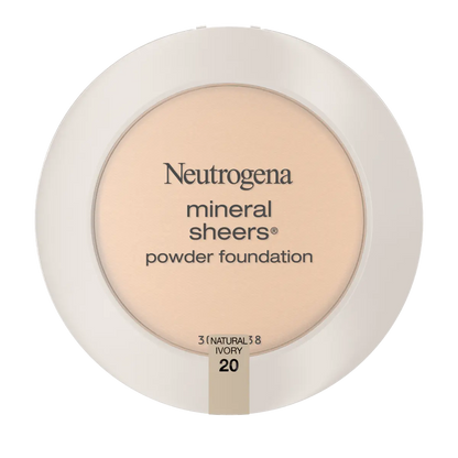 Neutrogena® Mineral Sheers Compact Powder Foundation, Natural Ivory 20, .34 Oz - US 9833