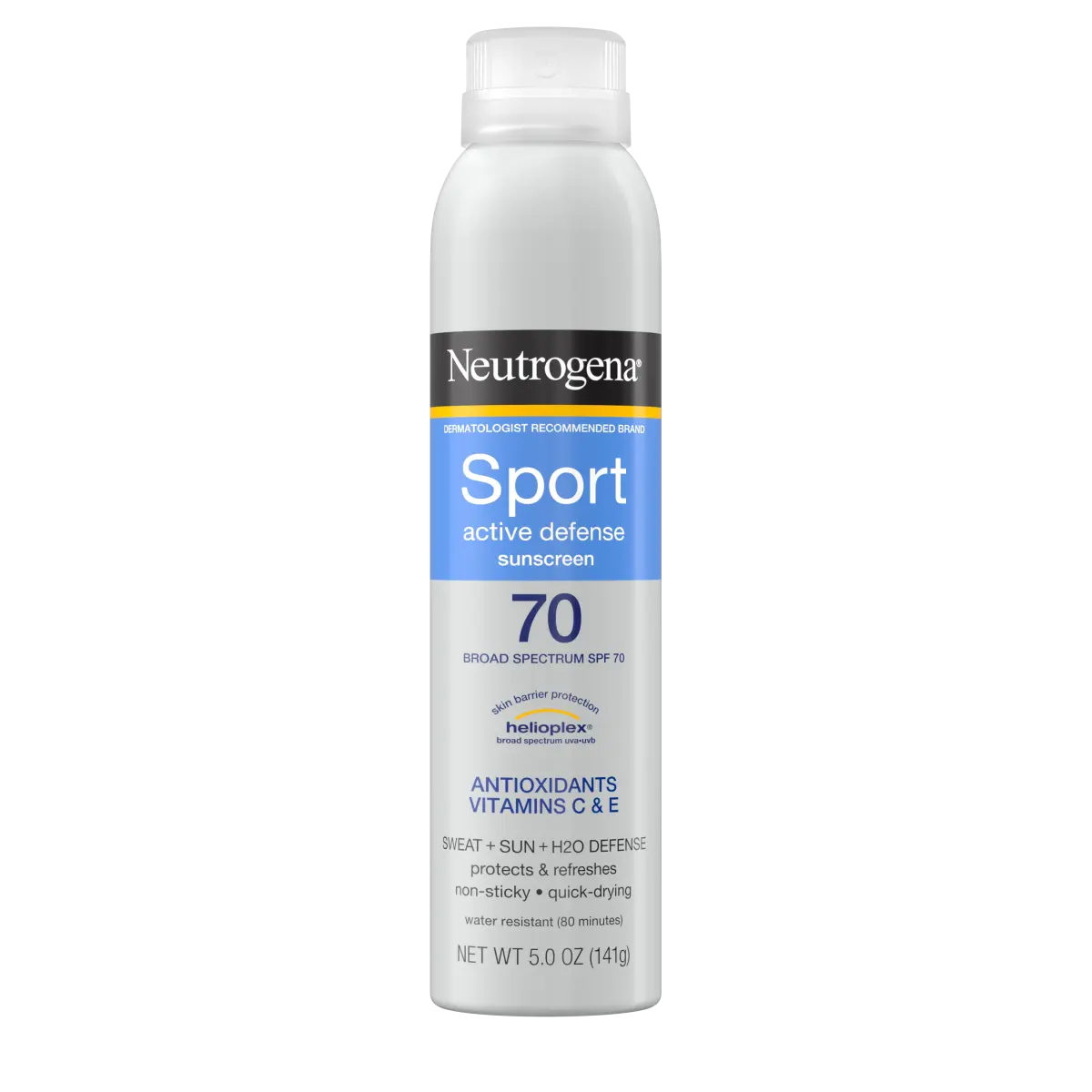 Neutrogena® Sport Active Defense with Broad Spectrum SPF 70 Sunscreen Spray, 5.0 Oz - US 1542