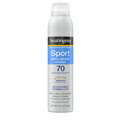 Neutrogena® Sport Active Defense with Broad Spectrum SPF 70 Sunscreen Spray, 5.0 Oz - US 1542