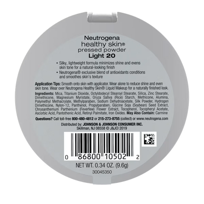 Neutrogena® Healthy Skin Pressed Powder, Light 20, .34 Oz - US 1490