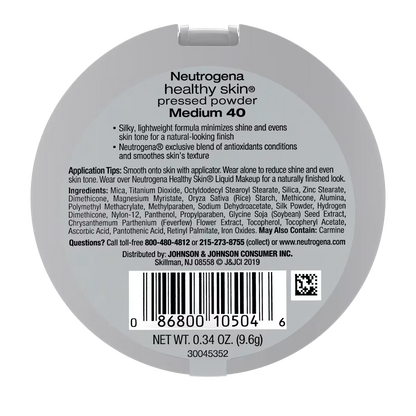 Neutrogena® Healthy Skin Pressed Powder, Medium 40, .34 Oz - US 6355