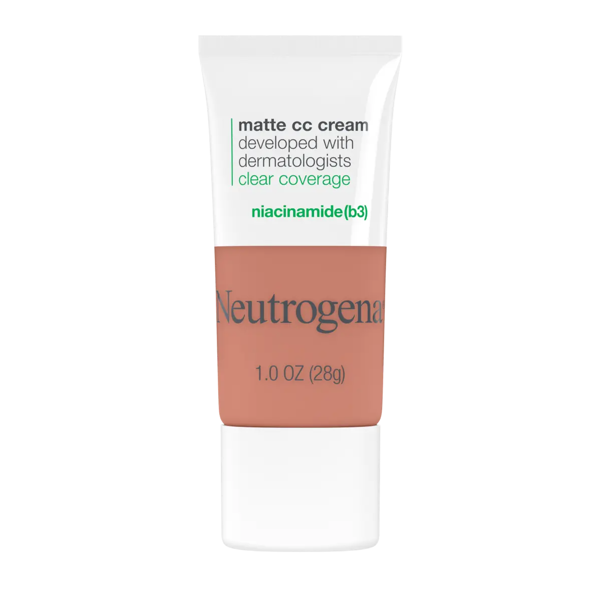 Neutrogena® Clear Coverage Flawless Matte CC Cream, Warm Honey 7.2, 1 Oz - US 3766