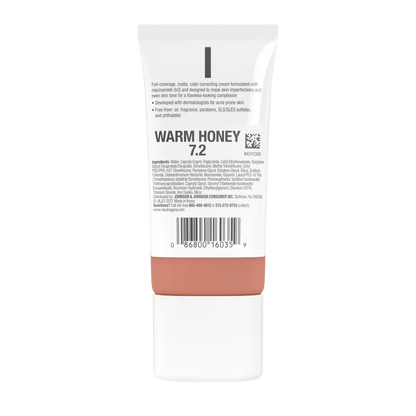 Neutrogena® Clear Coverage Flawless Matte CC Cream, Warm Honey 7.2, 1 Oz - US 3766