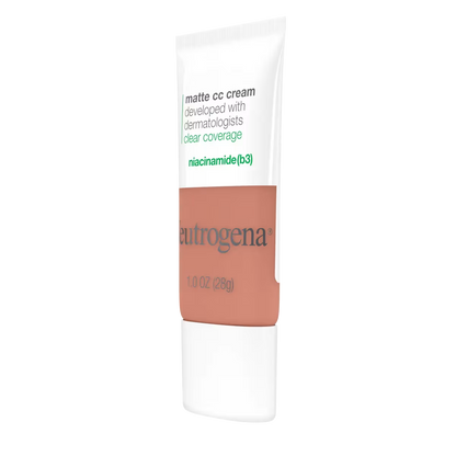 Neutrogena® Clear Coverage Flawless Matte CC Cream, Warm Honey 7.2, 1 Oz - US 3766