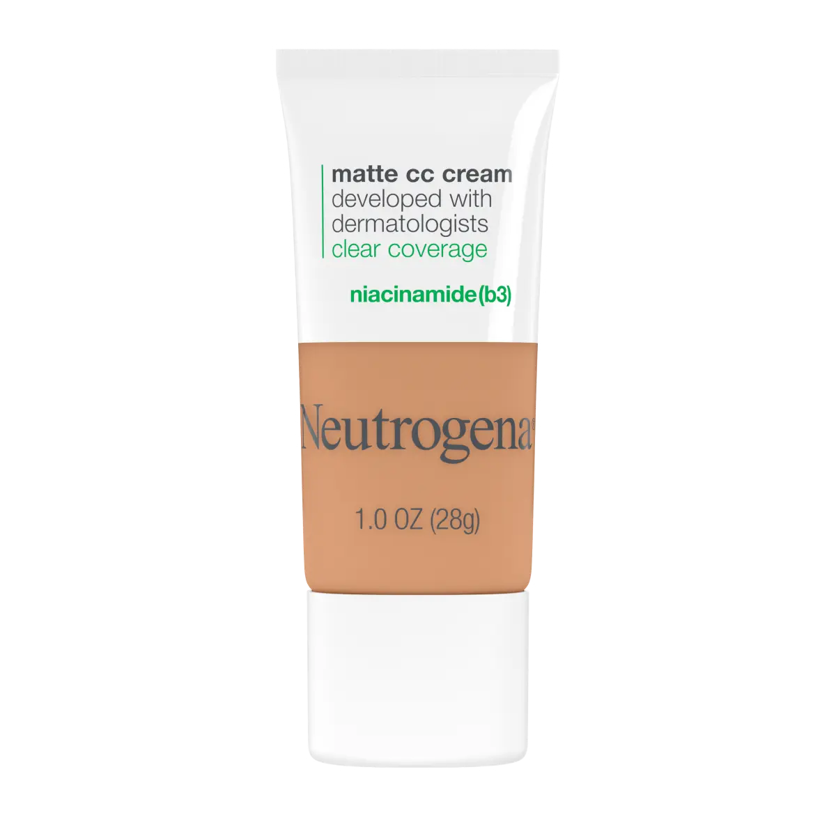 Neutrogena® Clear Coverage Flawless Matte CC Cream, Golden Ecru 6.7, 1 Oz - US 4324