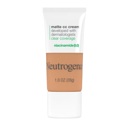 Neutrogena® Clear Coverage Flawless Matte CC Cream, Golden Ecru 6.7, 1 Oz - US 4324