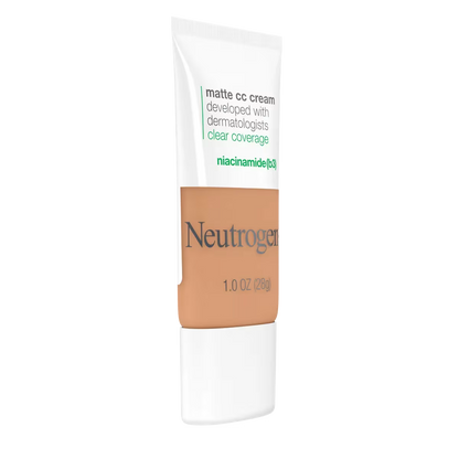 Neutrogena® Clear Coverage Flawless Matte CC Cream, Golden Ecru 6.7, 1 Oz - US 4324