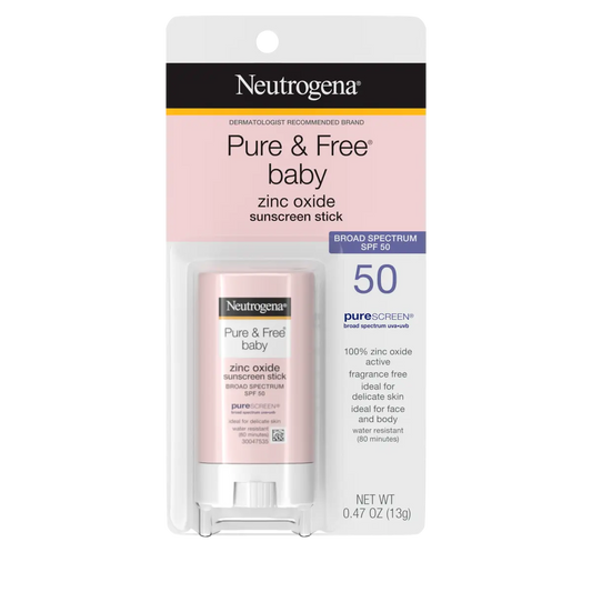 Neutrogena® Pure & Free Baby Sunscreen Stick Broad Spectrum SPF 50, 0.47 Oz - US 9675