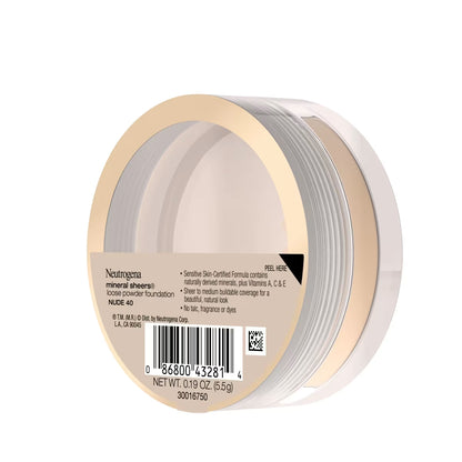 Neutrogena Mineral Sheers Loose Powder Foundation, Nude 40, .19 Oz - US 0608