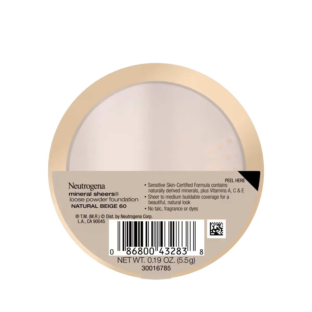 Neutrogena Mineral Sheers Loose Powder Foundation, Natural Beige 60, .19 Oz - US 4620