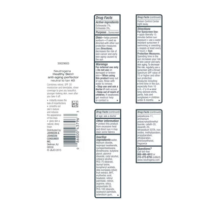 Neutrogena® Healthy Skin Anti-Aging Perfector SPF 20, 40 Neutral to Tan, 1 Fl. Oz - US 5056