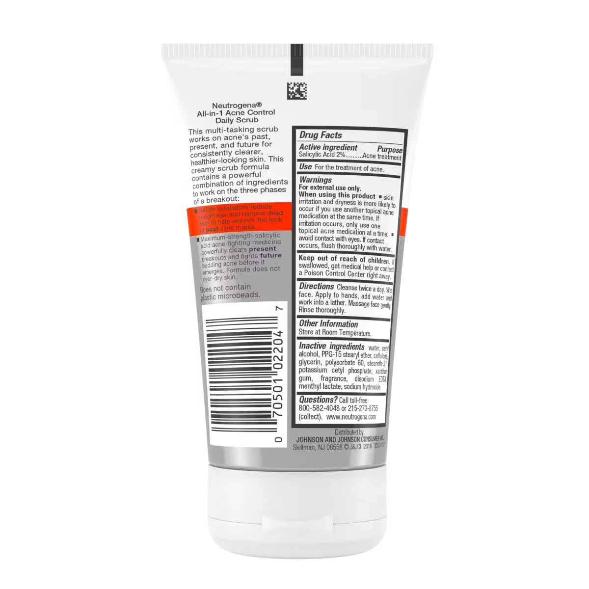 Neutrogena® All-in-1 Acne Control Daily Scrub, 4.2 Fl. Oz - US 5527