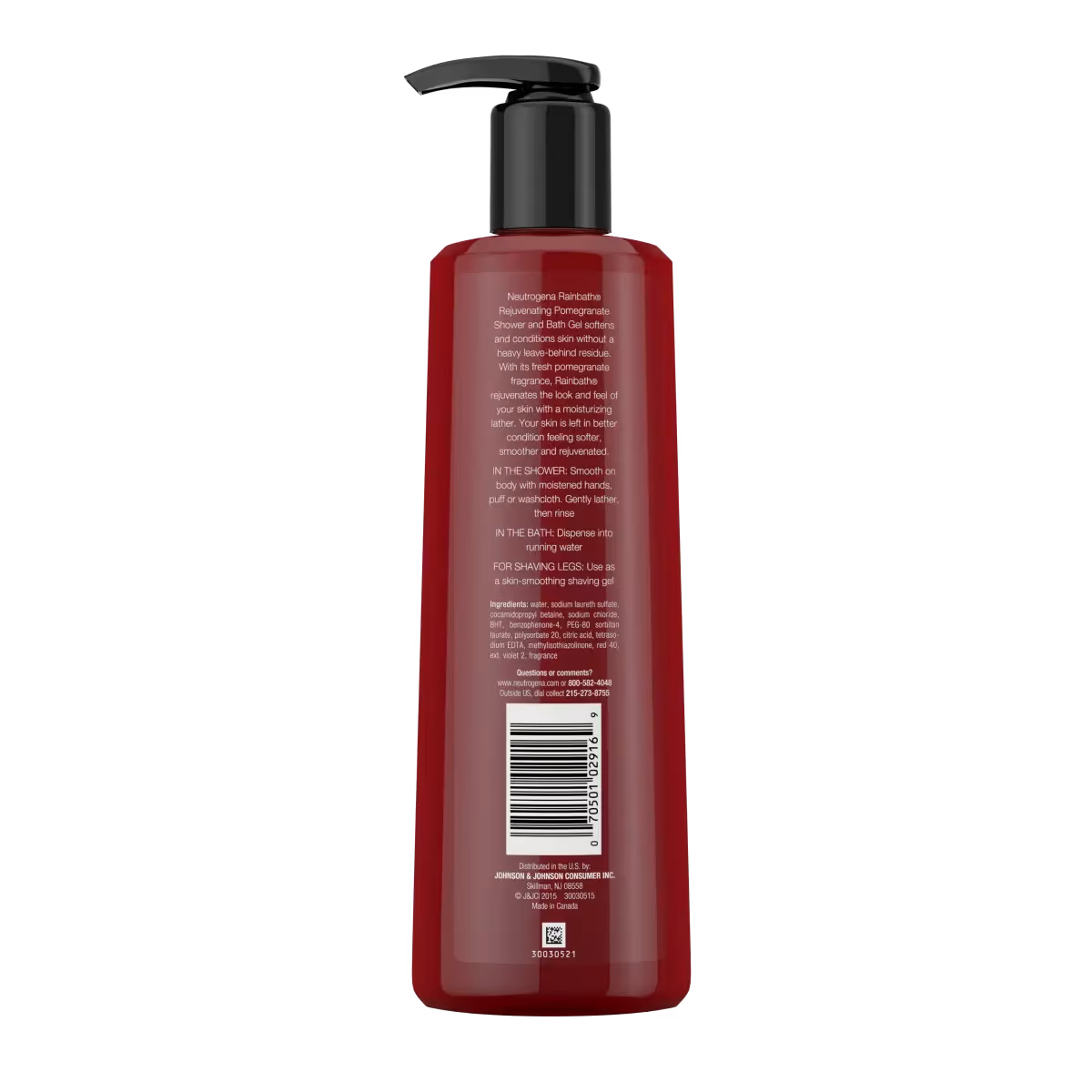 Neutrogena® RAINBATH Rejuvenating Shower And Bath Gel, Body Wash, Pomegranate, 16 Fl. Oz - US 5112