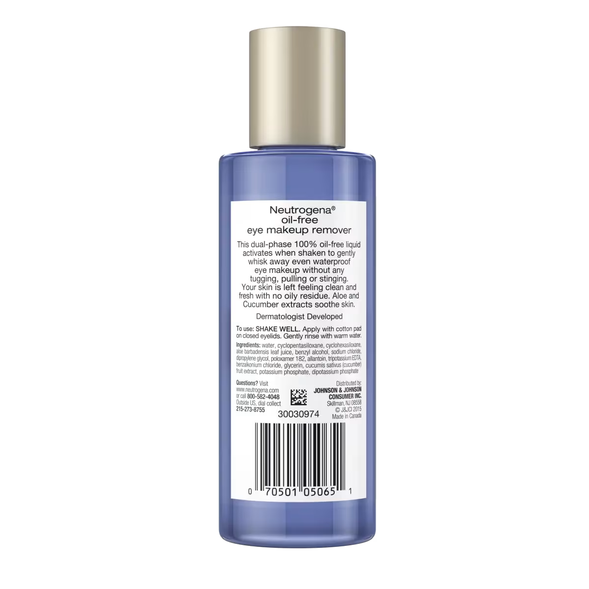 Neutrogena® Oil-Free Eye Makeup Remover, 5.5 Fl. Oz - US 6485