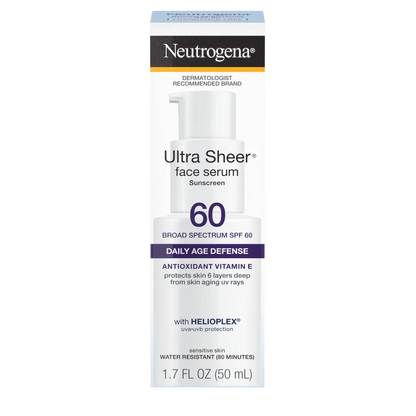Neutrogena® Ultra Sheer Face Serum SPF 60, 1.7 Oz - US 3002