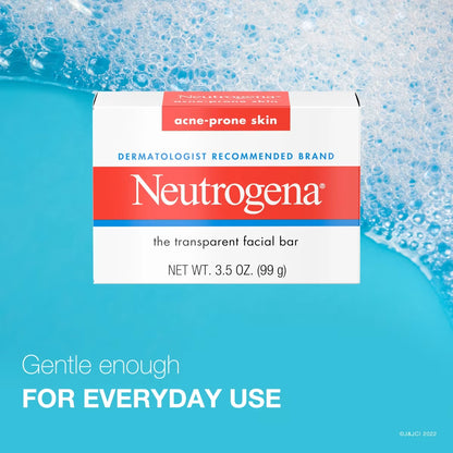 Neutrogena Facial Cleansing Bar for Acne-Prone Skin, 3.5 Oz - US 1611