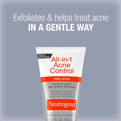 Neutrogena® All-in-1 Acne Control Daily Scrub, 4.2 Fl. Oz - US 5527