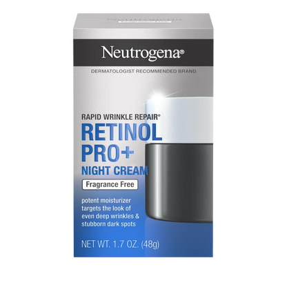 Neutrogena® Rapid Wrinkle Repair Retinol Pro+ Night Cream, Fragrance Free, 1.7 Oz - US 7809