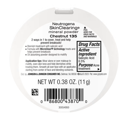 SkinClearing Mineral Powder - Chestnut (135) - US 8416