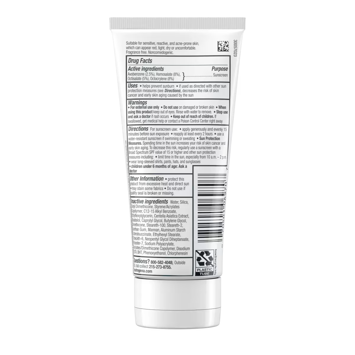 Neutrogena® Ultra Gentle Daily Facial Moisturizer with Broad Spectrum SPF 30, 3.4 Fl. Oz - US 3122