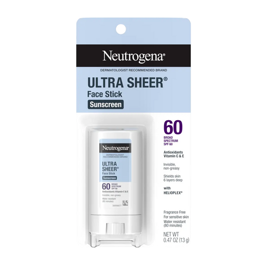 Neutrogena Ultra Sheer Face Stick Sunscreen SPF 60, 0.47 oz - US 7583
