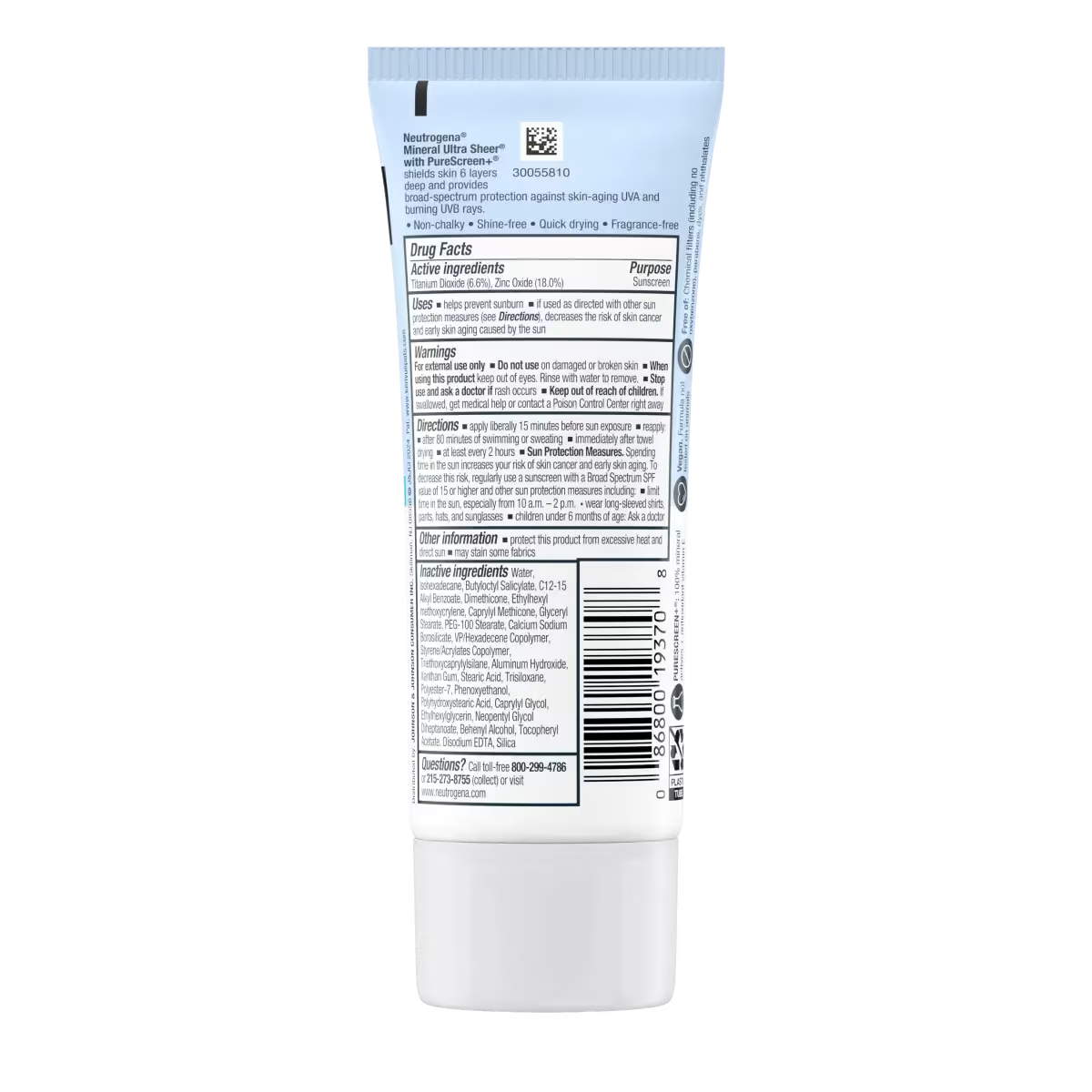 Neutrogena® Mineral Ultra Sheer Dry-Touch SPF 30 Sunscreen Lotion, 3.0 Fl. Oz - US 0990