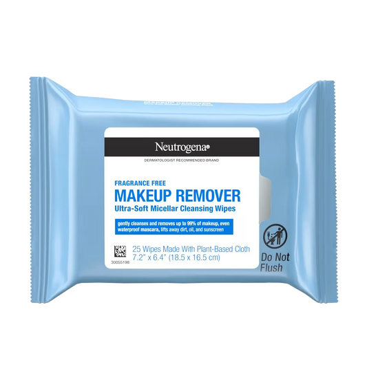 Neutrogena® Makeup Remover Micellar Ultra-Soft Wipes, Fragrance Free, 25 Count - US 6789