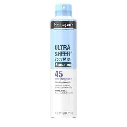 Neutrogena® Ultra Sheer Body Mist Sunscreen Spray Broad Spectrum SPF 45, 8 Oz - US 8412