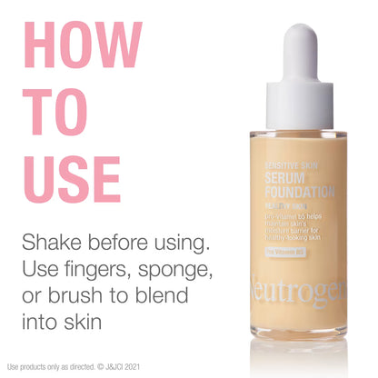 Neutrogena® Healthy Skin Sensitive Skin Serum Foundation, Light 01, 1 Oz - US 1632