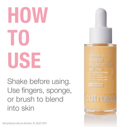 Neutrogena® Healthy Skin Sensitive Skin Serum Foundation, Medium 01, 1 Oz - US 8595