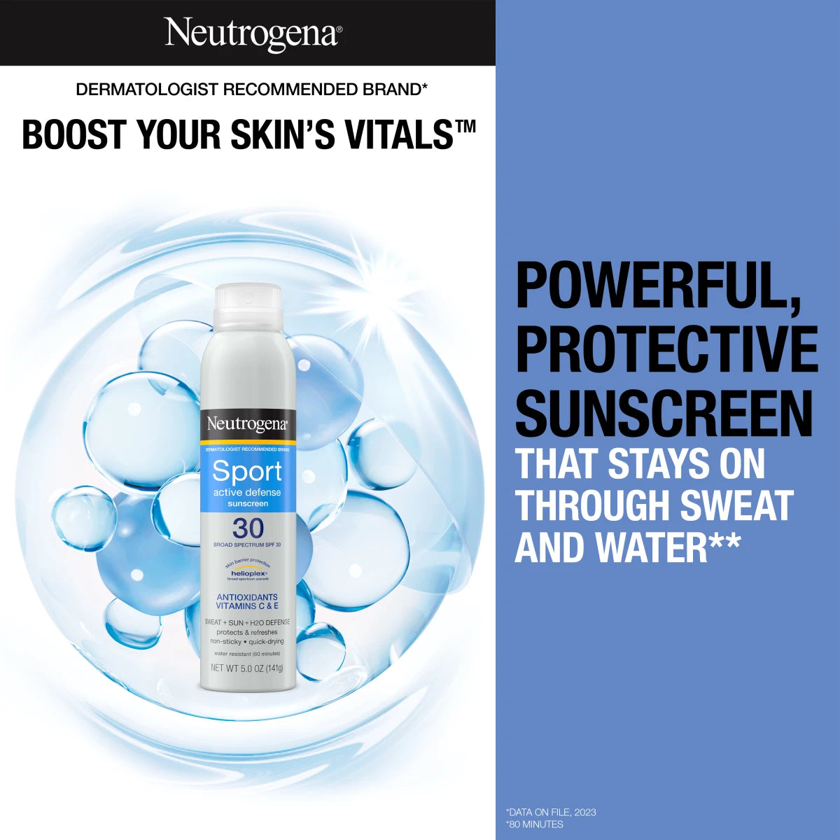 Neutrogena® Sport Active Defense with Broad Spectrum SPF 30 Sunscreen Spray, 5.0 Oz - US 7846