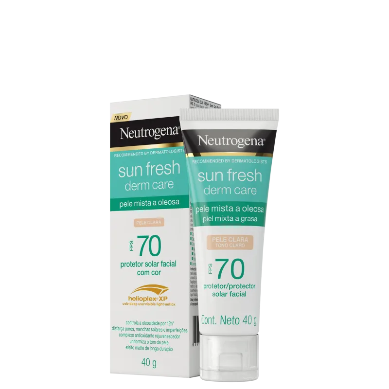 Sun Fresh Derm Care FPS 70 Pele Clara - Protetor Solar Facial 40g