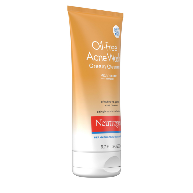 Cleanser Oil-Free Acne Wash Cream Cleanser Neutrogena 200ml