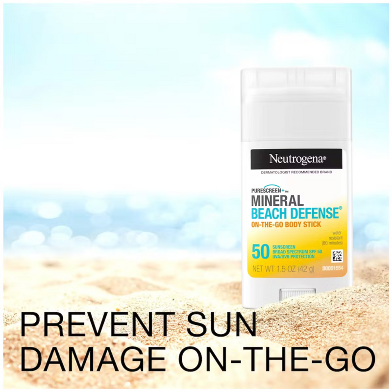 Protetor Solar Purescreen+(TM) Mineral Beach Defense(TM) On-The-Go Body Stick Neutrogena 42g