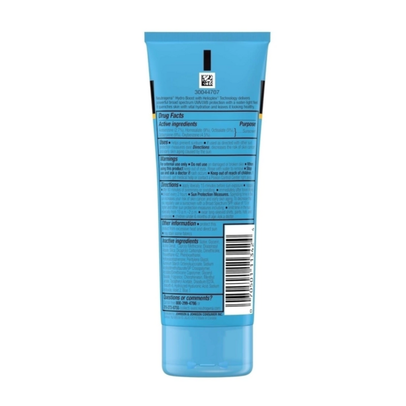 Hydro Boost Neutrogena Water Gel Protetor Solar Loção FPS 50 88ml