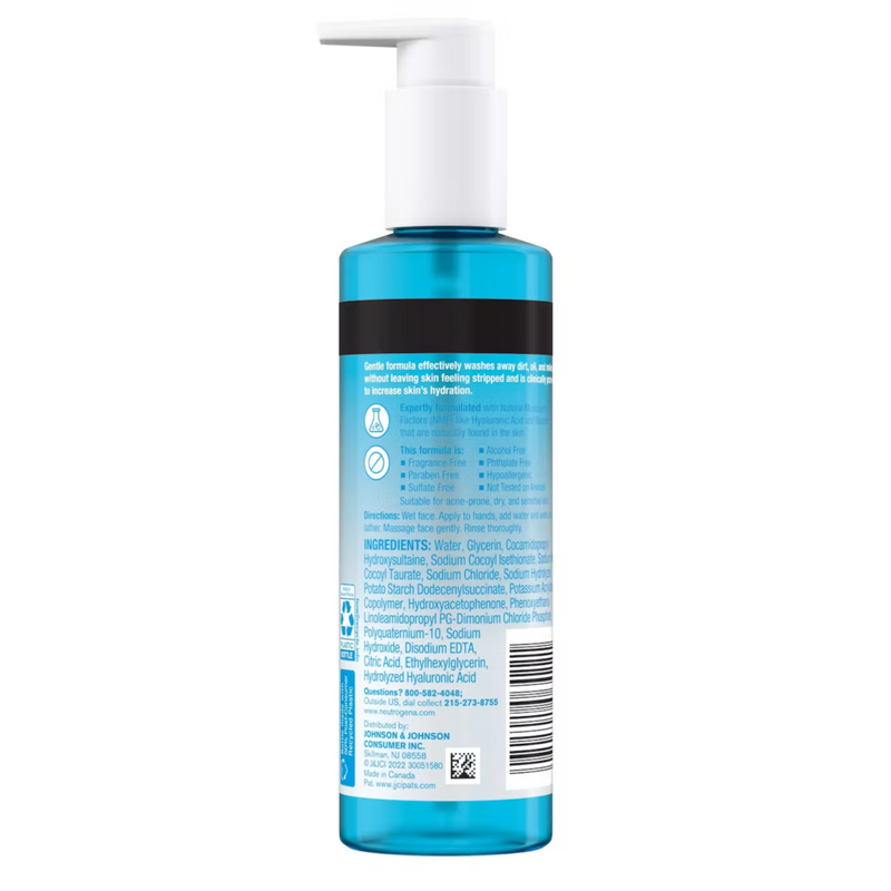 Hydro Boost Neutrogena® Gel de Limpeza Hidratante com Ácido Hialurônico 230ml