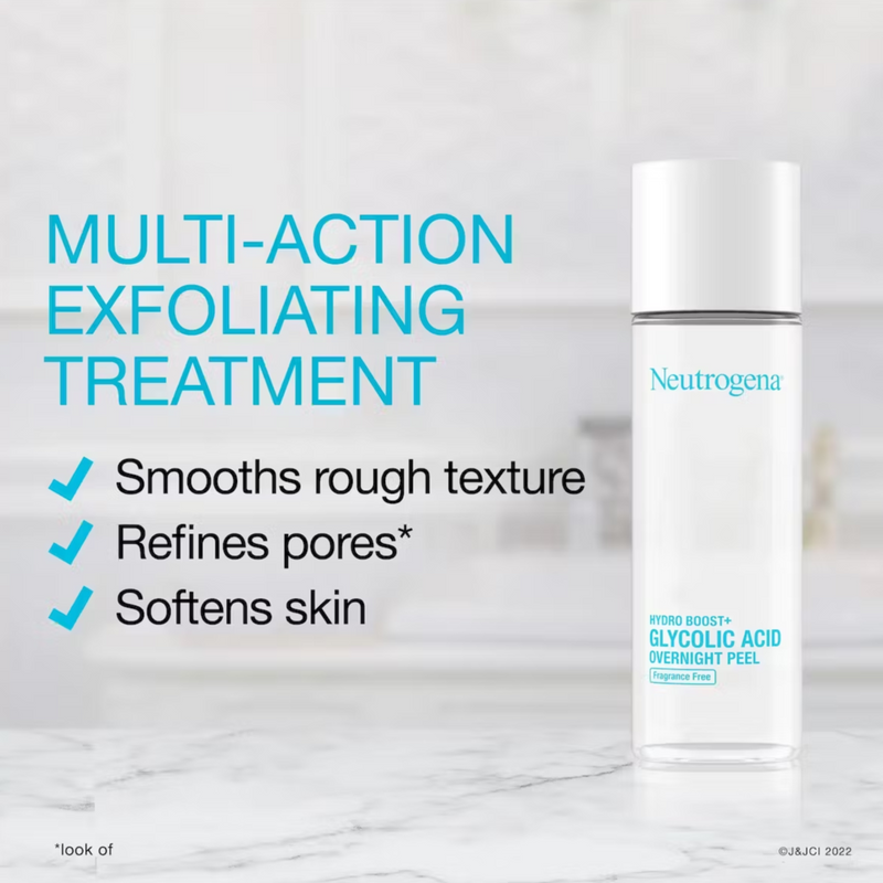 Neutrogena Hydro Boost++ Glycolic Acid Overnight Peel, Fragrance Free 94ml