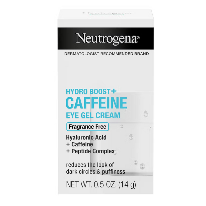 Neutrogena Hydro Boost++ Caffeine Eye Gel Cream, Fragrance Free 14g