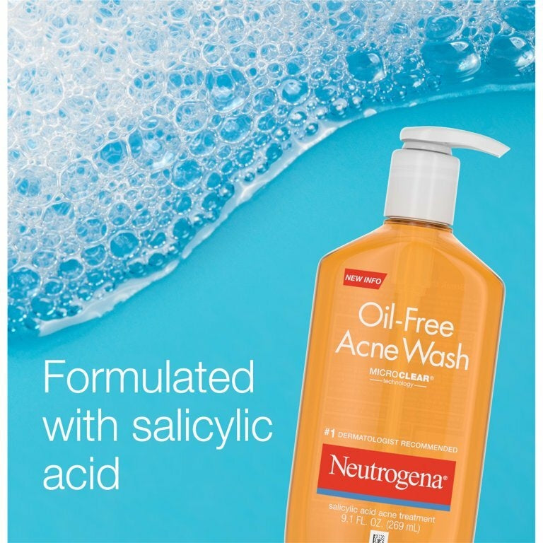 Sabonete Com Ácido Salicílico Neutrogena Oil-Free Salicylic Acid Acne Fighting Face Wash 269ml