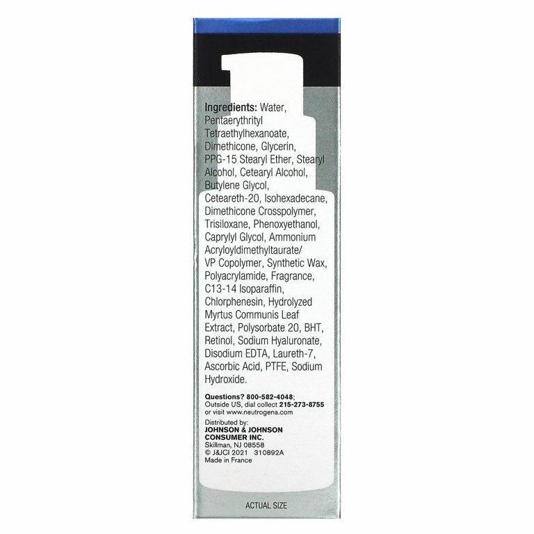 Sérum Hidratante Noturno Neutrogena Rapid Wrinkle Repair, Moisturizer, Night, 1 fl oz (29 ml)