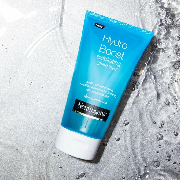 Sabonete Esfoliante em Gel Neutrogena Hydro Boost Gentle Exfoliating Facial Cleanser, 5 oz 141g