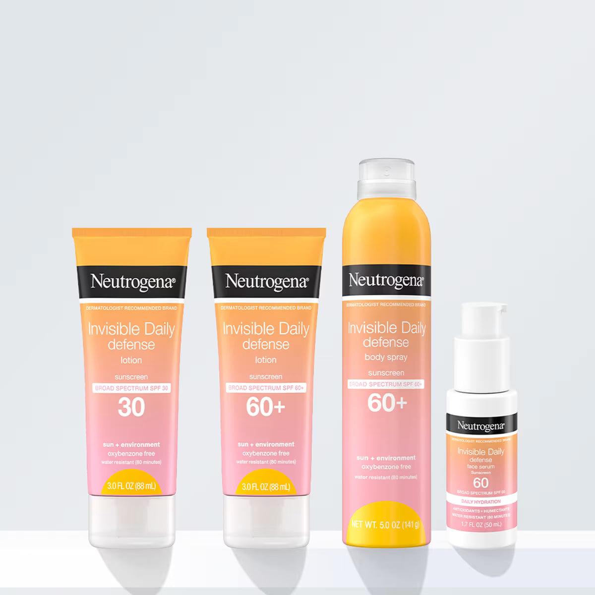 Neutrogena® Invisible Daily Defense Sunscreen Lotion Broad Spectrum SPF 60+ Fragrance Free, 3.0 Fl. Oz - US 6181